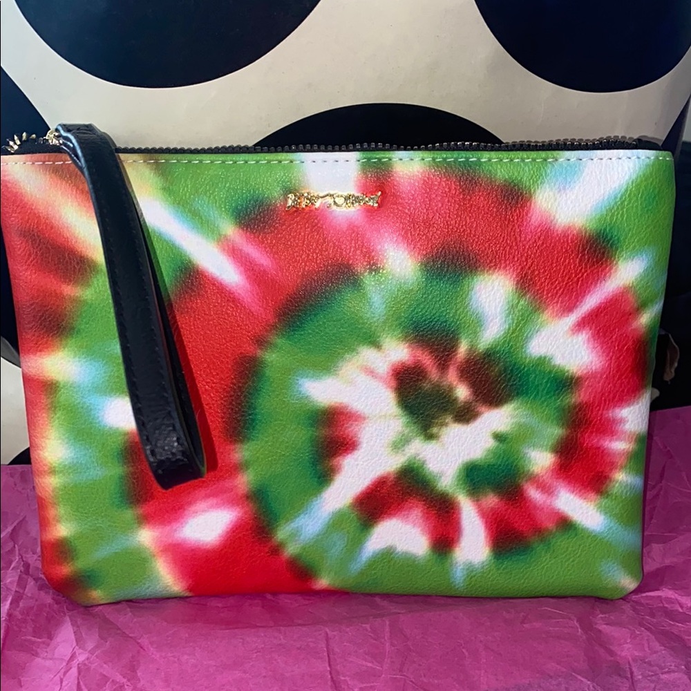 Betsey Johnson Spiral Tie-Dye Clutch